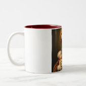 Mère Marie et Bébé Jésus Café Mug (Gauche)