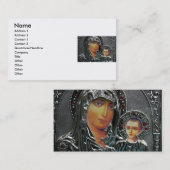 Mère Marie et Bébé Jésus Carte de visite (Devant / Derrière)