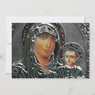 Mère Marie et bébé Jésus Invitations