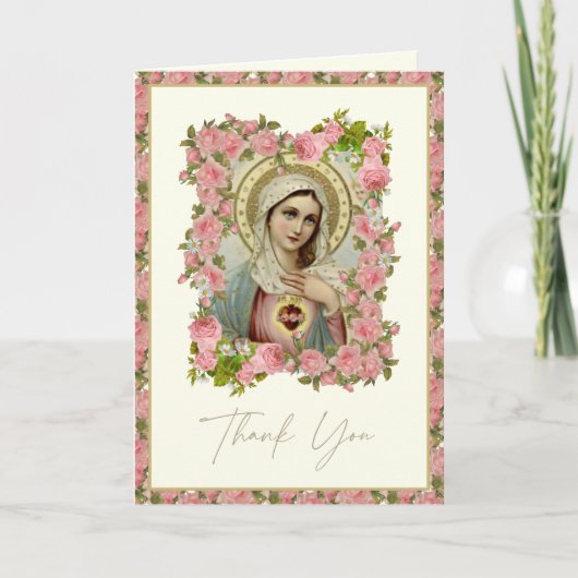 Mère Marie Prière funéraire Merci (Devant)