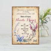 Mère Médiévale des Dragons Invitation Anniversaire (Debout devant)