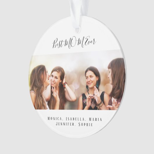 Mère Meilleure Mère Jour photo Noël (devant)