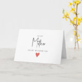Mère minimaliste simple, carte Mariage (Fleur jaune)