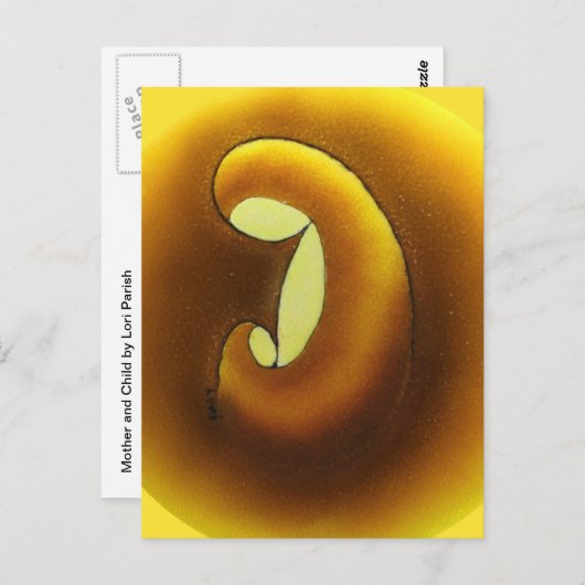 Mère n Enfant ~ carte postale (Devant / Derrière)