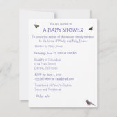 Mère Nature Appels : Invitation Baby shower (Dos)