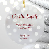 Mère Noël I Noël Elf Ornement en céramique