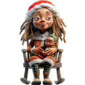 Mère Noël I Noël Elf Ornement en céramique