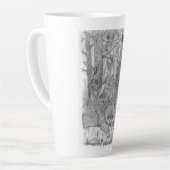 Mère Ours et Cub Latte Mug (Angle gauche)