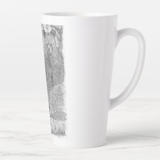 Mère Ours et Cub Latte Mug (Droite)