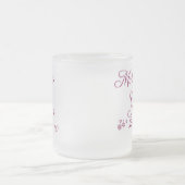 Mère personnalisable pourpre de tasse givrée par (Centre)