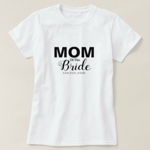Mère personnalisée de la mariée T-Shirt