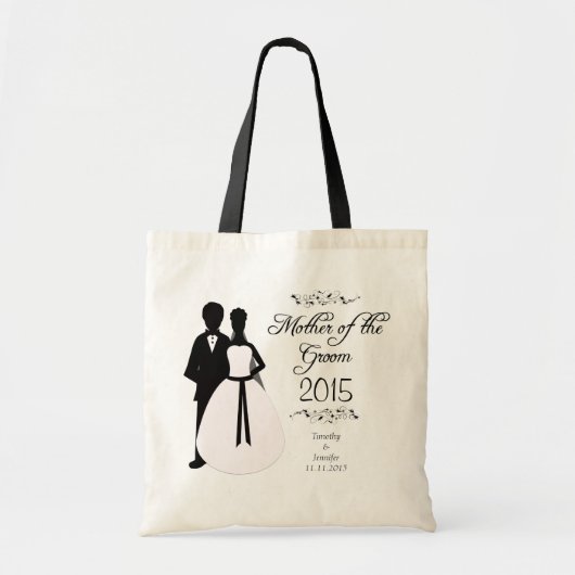 Mère personnalisée du sac de faveur de mariage de (Devant)