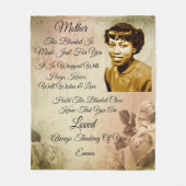 Mère Photo Personnaliser la couverture en polaire (Devant)