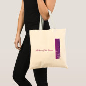 Mère pourpre et blanche de sac de mariage du marié (Devant (produit))