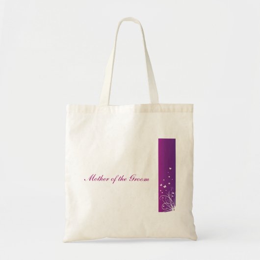 Mère pourpre et blanche de sac de mariage du marié (Devant)