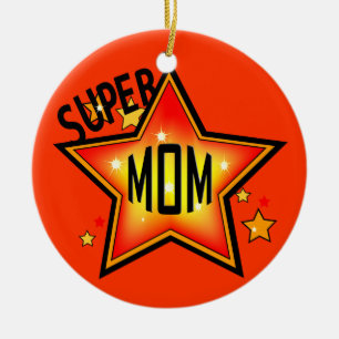 Mère super étoile, ornement de Noël