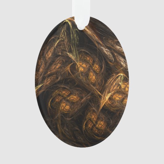 Mère Terre Art Abstrait Acrylique Oval (devant)