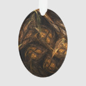 Mère Terre Art Abstrait Acrylique Oval (dos)