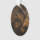 Mère Terre Art Abstrait Acrylique Oval (devant)