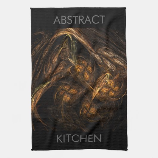Mère Terre Art Abstrait Serviette de cuisine (Vertical)