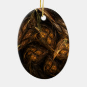 Mère Terre Ornement Ovale Art Abstrait (Dos)