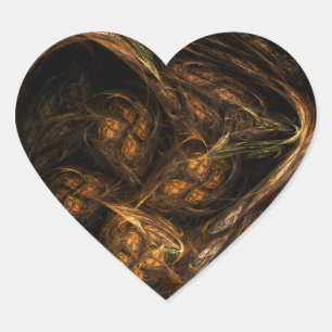 Mère Terre Sticker Coeur Art Abstrait