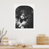 Mère triste Vierge Marie Poster catholique (Cuisine)