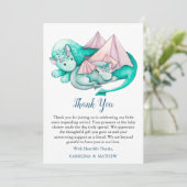 Mère Turquoise et Carte de remerciements de Dragon (Debout devant)