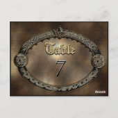 Meredith Dora Table Number Card Briefkaart (Achterkant)