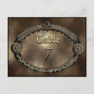Meredith Dora Table Number Card Briefkaart