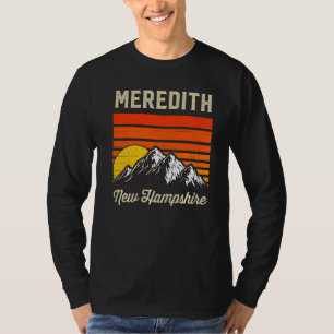 Meredith New Hampshire Hometown City State Retro U T-shirt