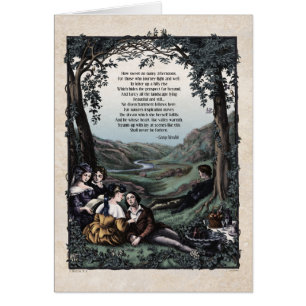 Meredith "Pastorals" Victoriaans kunstkaart