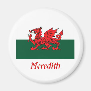 Meredith Welsh Flag Magneet