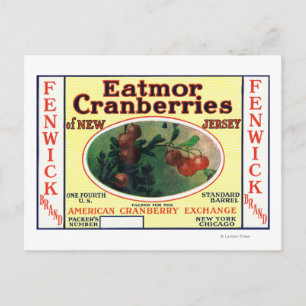 Merellabel Fenwick Eatmor Cranberries Briefkaart