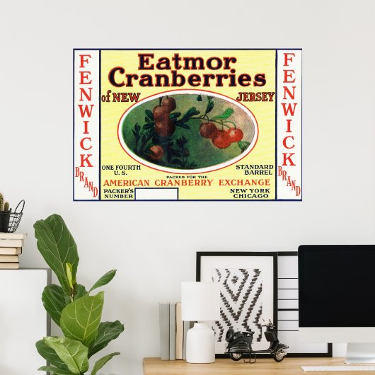 Merellabel Fenwick Eatmor Cranberries Poster (Thuiskantoor)