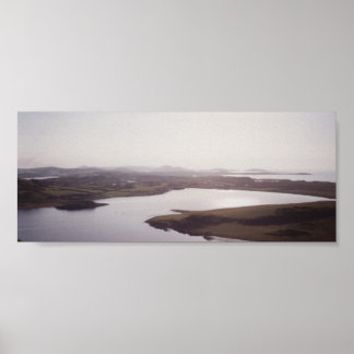 Meren en bergen, West-Donegal Poster