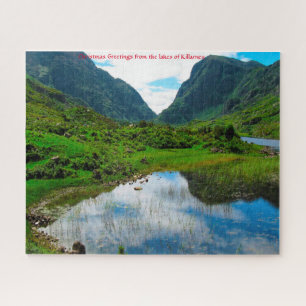 Meren van Killarney. Nationaal park. Legpuzzel