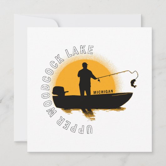 Meren Vissen Michigan Kaart (Voorkant)