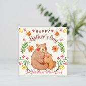 Mère's Day Bears Carte de vacances (Debout devant)