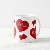 Mère's Day Hearts Mug (Devant droit)