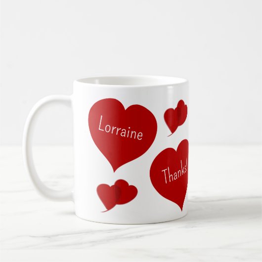 Mère's Day Hearts Mug (Gauche)