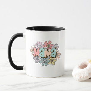 Mère's Day Mug Cadeau Mama Floral Design de Enfant