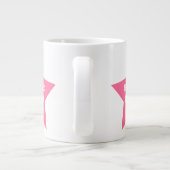 Mère's Day Star Maman | Jumbo Mug en étoile rose (Dos)