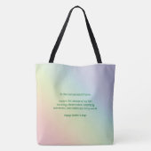 Mères et Rainbows Sac fourre-tout de la Fête des m (Dos)