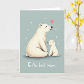 Mères Florales Aiment la Carte Cub (Fleur jaune)