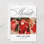 Merest Modern Photo Faire-part de naissance de Noë (Devant)