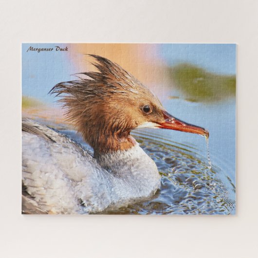 Merganser Duck Legpuzzel (Horizontaal)