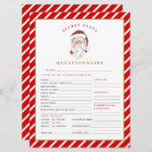 MERI Christmas Secret Santa Questionnaire Kaart (Voorkant / Achterkant)