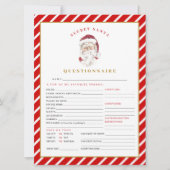 MERI Christmas Secret Santa Questionnaire Kaart (Voorkant)