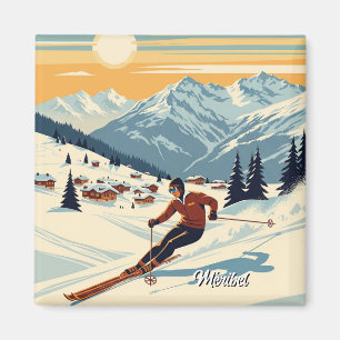 Méribel France Skiën Magneet